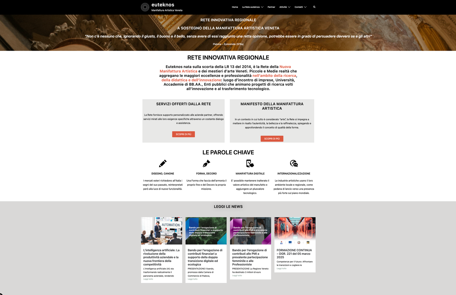 Euteknos.it: The Digital Home of Venetian Artistic Craftsmanship, Designed by OASIS Tech